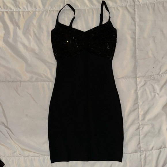 GUESS BLACK DRESS - Picture 1 of 5